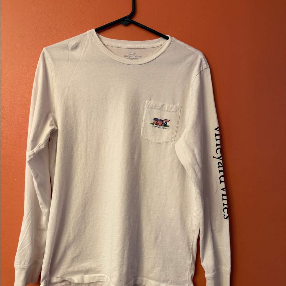 Vineyard Vines White Long Sleeve Tee
